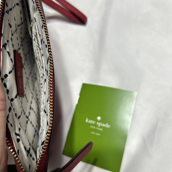 Kate‎ Spade Wristlet Wallet Zipper Red New NWT - Picture 3 of 7
